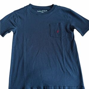 Nautica Kids Dark Blue Tee with Red Logo